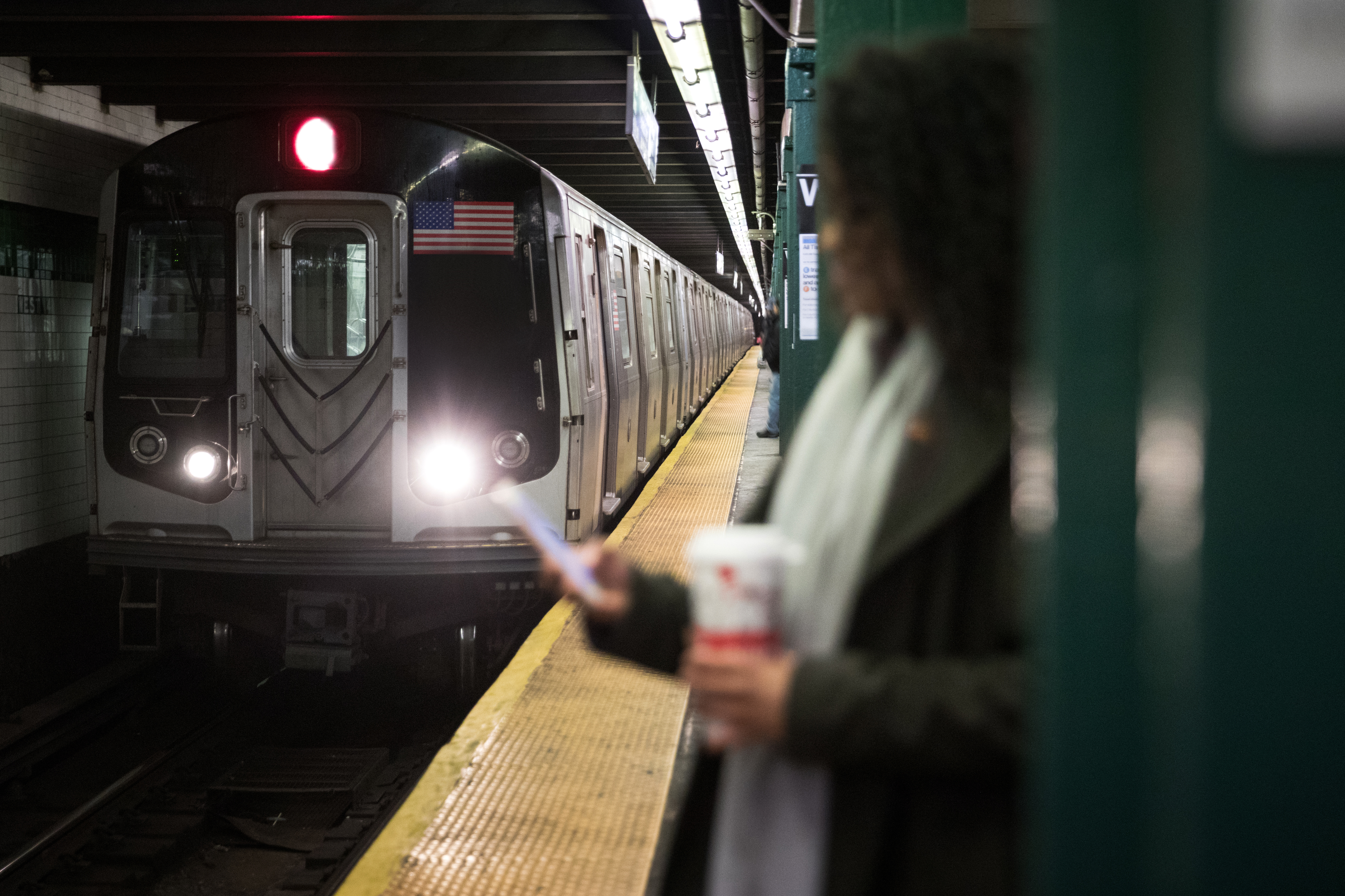 Subway at night