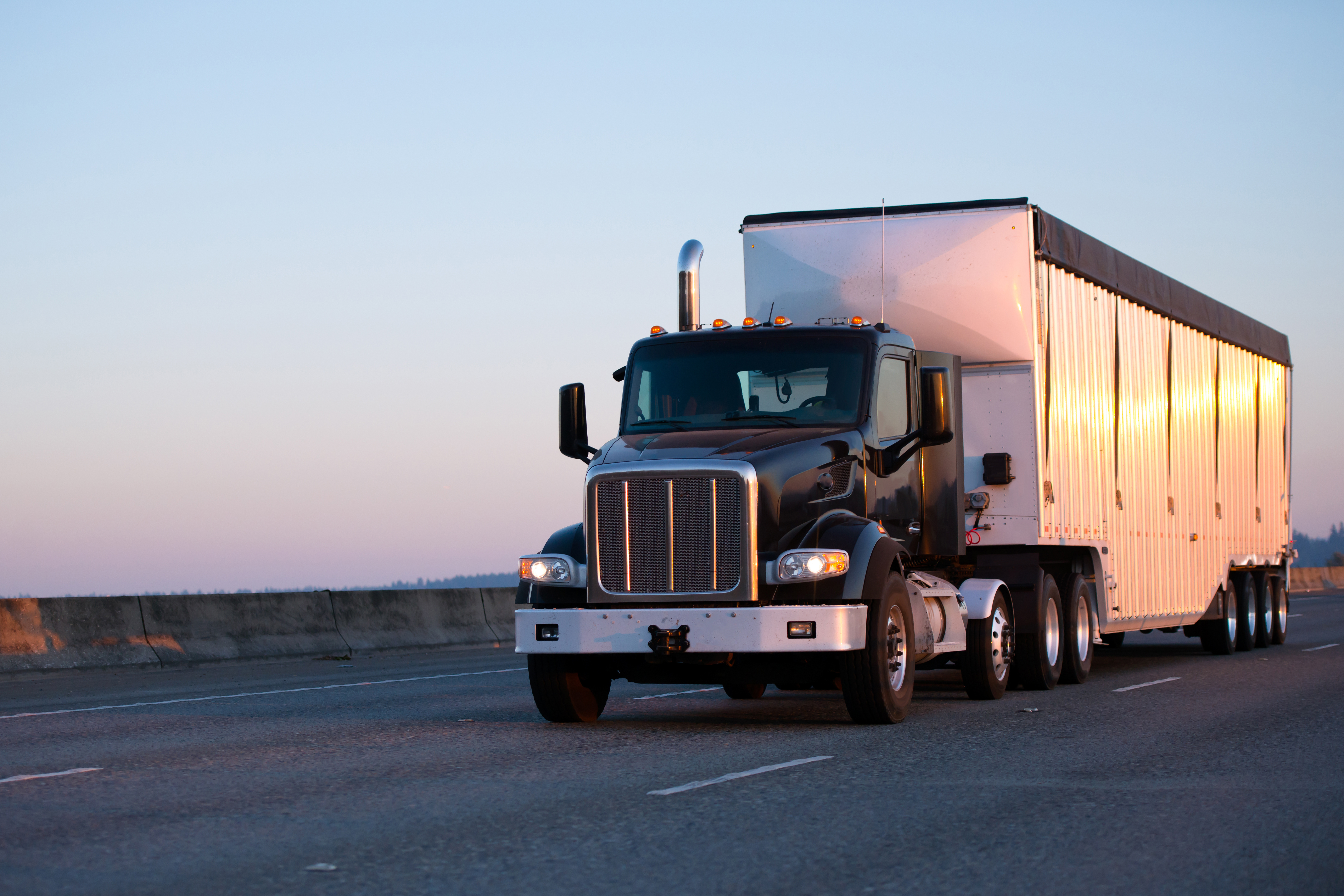 Image of truck transporting goods